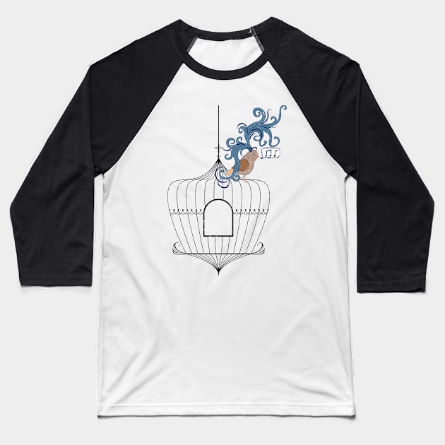 Songbird Baseball T-Shirt by MadeByMystie